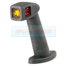 Rubbolite M840 Red White Amber L/H LED End Outline Rubber Stalk Marker Light/Lamp